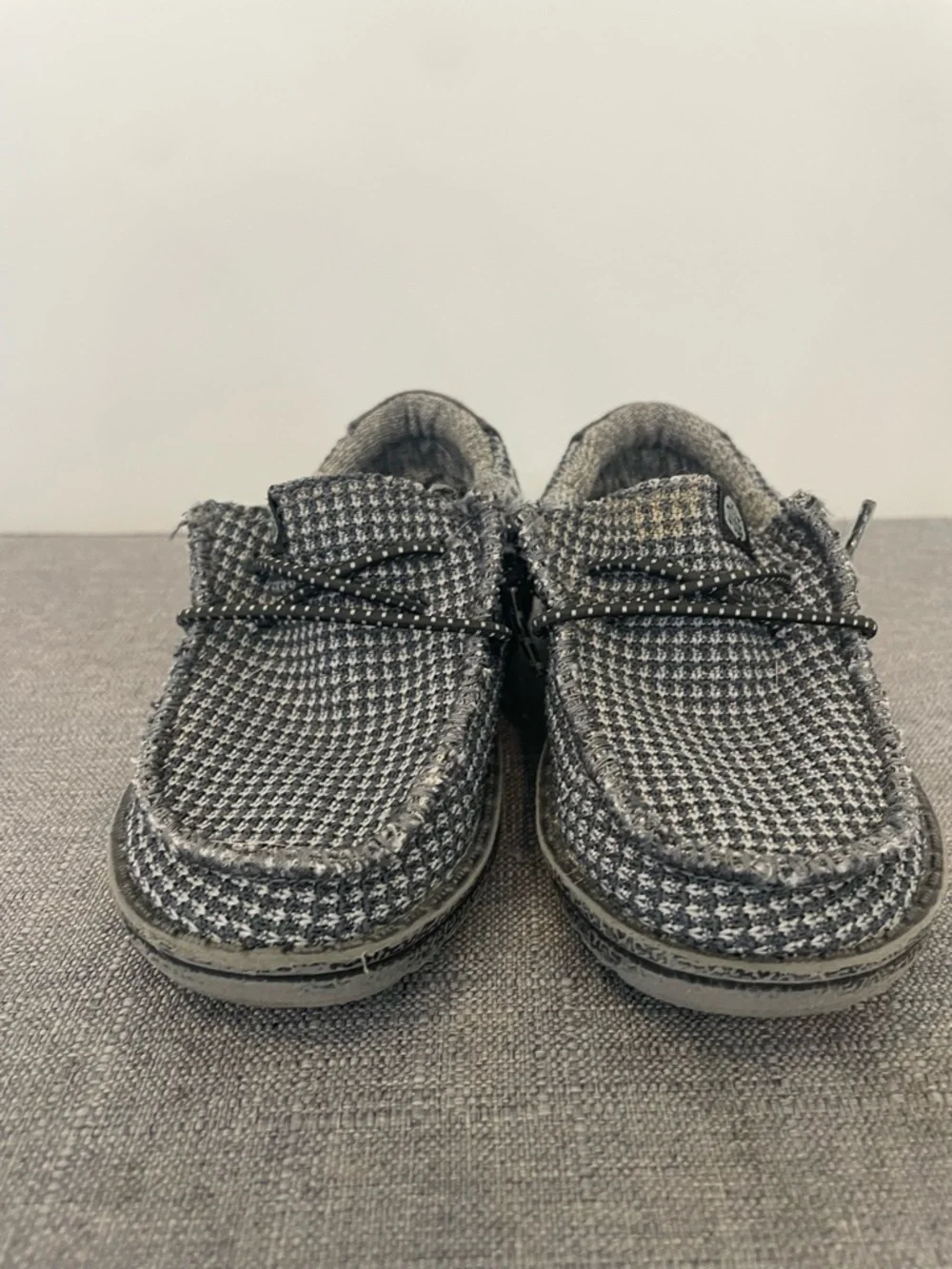 HEY DUDE Little Kid Wally Sport Mesh Loafers Gray Size 8